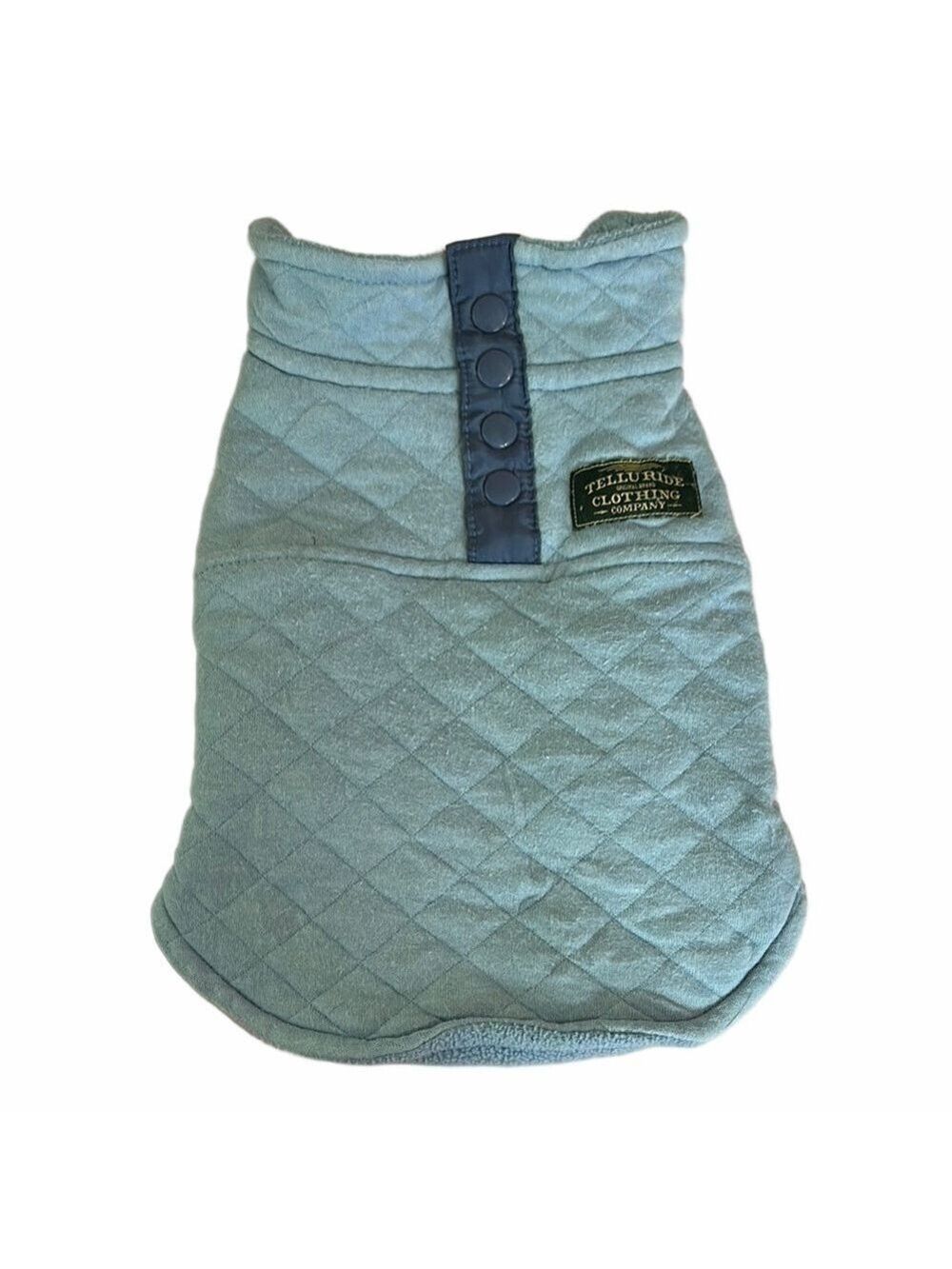Blue Quilted Dog Jacket